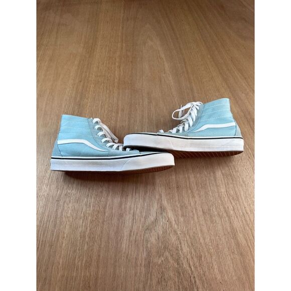 Vans Sk8-Hi Teal White Suede Canvas High Top Skate Shoes Men’s 11 - Picture 2 of 8